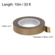 thumbnail image 2 of Tela PTFE Cinta Rollo, 0.5" x 33 Pies Alta Temperatura PTFE Adhesivo Cinta 0,18mm Grosor para Vacío Selladoras Máquina Manual Impulso Selladoras, Marrón, 2 of 5