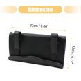 thumbnail image 3 of Unique Bargains Sun Visor Car Facial Tissue Box Faux Leather Paper Holder Shell Cover Black, 3 of 6