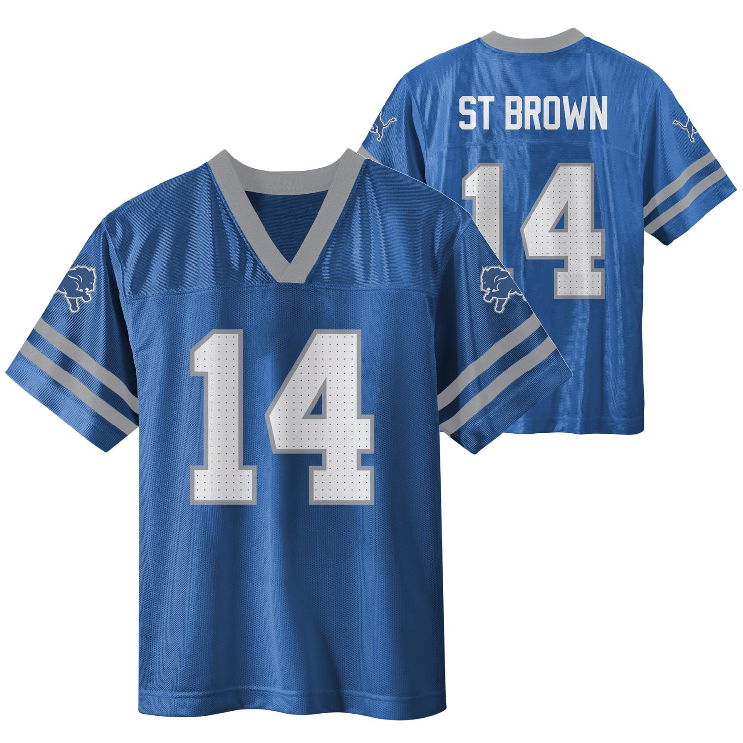 NFL DETROIT LIONS Boys Jersey Game Day Fan Apparel -St Brown