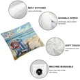 thumbnail image 4 of Nawypu Set of 2 Summer Beach Pillow Cover Tropical Sea Ocean Cushion Case Blue Throw Pillow Case Summer Decorative Cushion Cover for Indoor Outdoor Couch Bed Sofa Home Decoration White, 4 of 6
