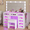 Luxury White, variant on Pink Vanity Desk with Illuminated Mirror & Power Outlet, 11 Drawers Vanity Table with Chair, Makeup Vanity with 12 LED Lights, Tempered Glass Top, Dressing Table for Bedroom,Dressing Room