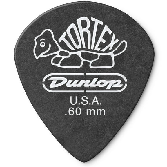 Dunlop 482R.60 Tortex® Pitch Black Jazz III, .60mm, 72/Bag