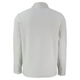 thumbnail image 3 of Men's Cutter & Buck Gray Detroit Tigers Hunts Point Eco Textured Fleece Recycled Half-Snap Sweatshirt, 3 of 3