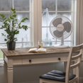thumbnail image 2 of Comfort Zone Oscillating Table Fan Bundle, Adjustable Tilt, Convenient Push Button Controls, Quiet, 12 inch, 3 Speed, Desk Fan, A, 2 of 7