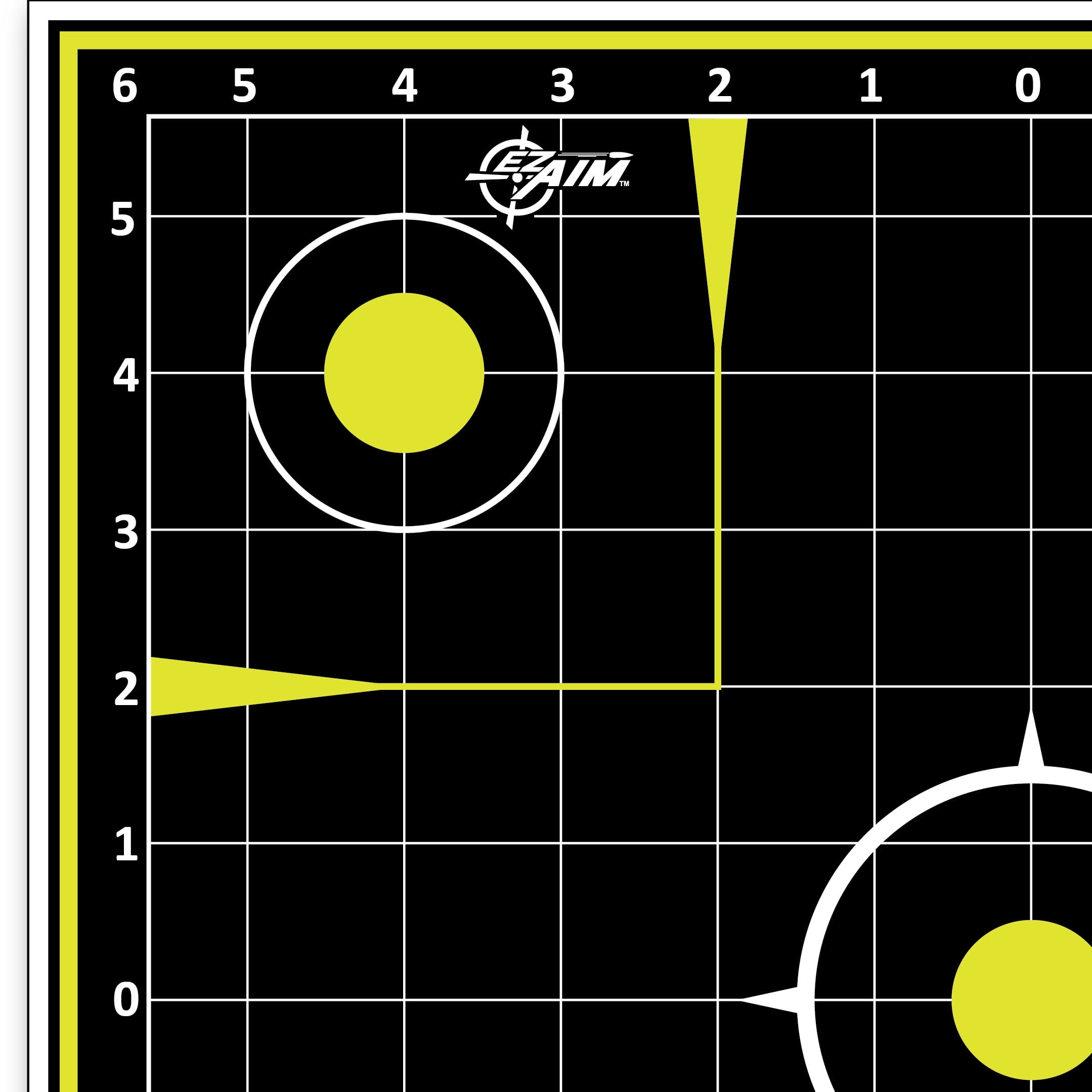 Ez Aim Splash Reactive Shooting Targets, Grid, 12" x 12", 12-Pack, Black, Paper Targets, 2 Pack