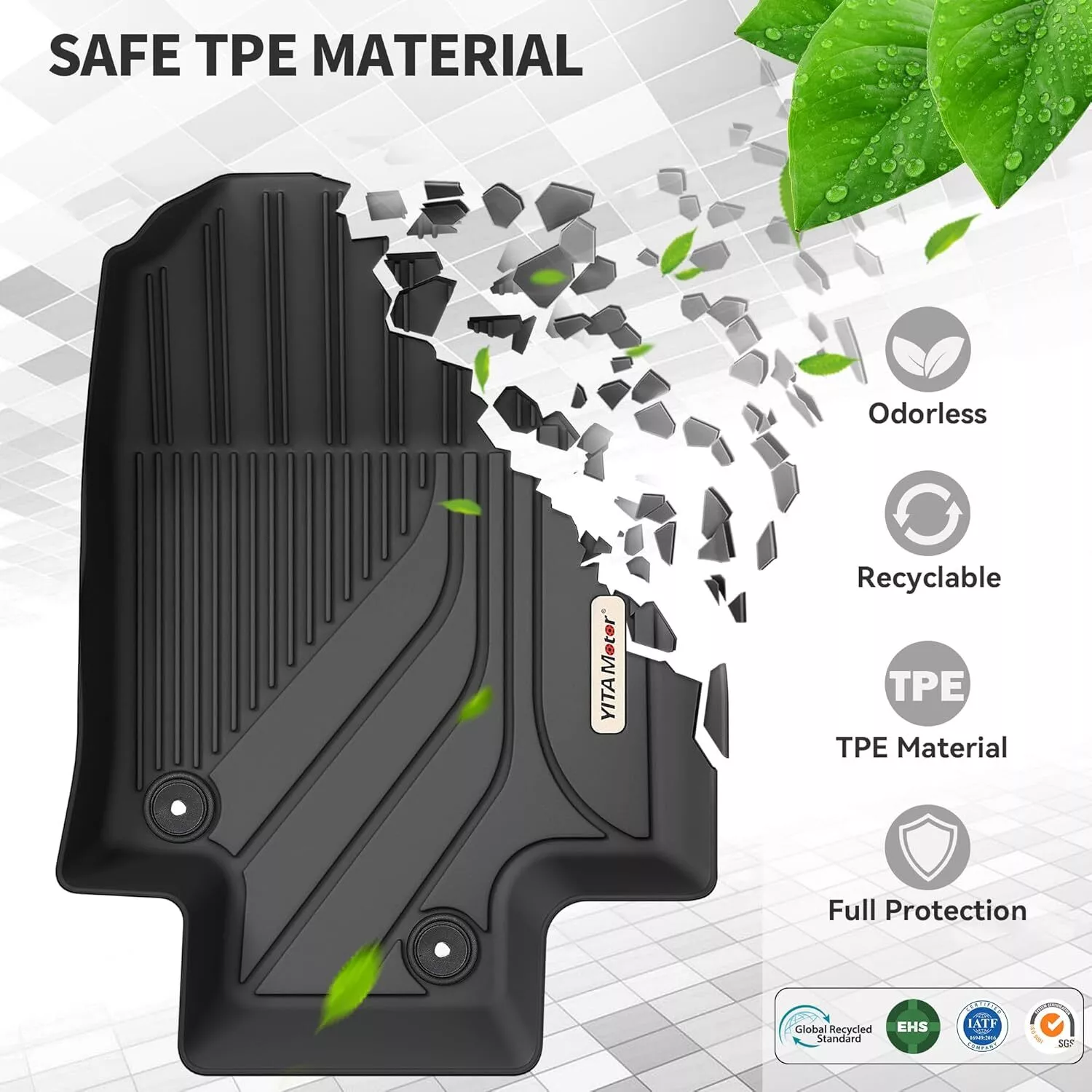 RVNI Floor Mats for Toyota Grand Highlander 2024 2025 7 Seats with Subwoofer Include Hybrid 3 Row Cargo Liner Set Full Set All-Weather TPE Trunk Mats