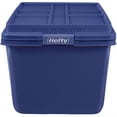 thumbnail image 3 of Hefty HI-RISE 18 Gallon Large Latching Storage Bin, Plastic Storage Container with HI-RISE Lid, Blue, 3 of 12