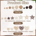 thumbnail image 2 of 23 Pcs Wicker Rattan Balls Mixed Colors Round Star Heart Decorative Balls for Centerpiece Bowls Orbs Vase Fillers, 2 of 5