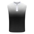 thumbnail image 3 of Maean Men Tank Shirts Sleeveless Collared Golf Shirt 2025 Summer Trendy Causal Mens 1/4 Zip Tshirts, 3 of 4