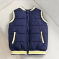 thumbnail image 4 of Esaierr Toddler Kids Fleece Vest Outwear for Boys Girls,Little Big Boys Girls Zipper Sleeveless Jacket Baby Lightweight Breathable Baby Fall Winter Vest Thickened Warm Waistcoat Coats 3-12 Y, 4 of 7