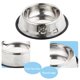 thumbnail image 3 of Cuenco para perros Cuencos de acero inoxidable con base de goma antideslizante para comida o agua Plato perfecto MFZFUKR CPB-DE-SSW2070-1, 3 of 5