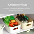 thumbnail image 3 of 20/25/30cm Desktop Storage Box Dormitory Sundries Plastic Cosmetic Storage Box Bathroom Kitchen Sorting Storage Basket Bins, 3 of 10