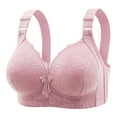 thumbnail image 2 of Yxbdin Plus Size Lace Bras for Women Supportive Full Coverage Bra Adjustable Strap Wireless Bralettes Breathable Beauty Back Bralette for Large Breast M, 2 of 7