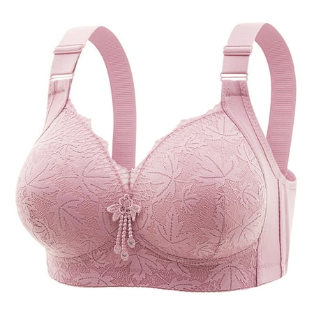 Dzwdwz Wireless Bras For Women Comfort No Underwire Bra Plus Size Adjustable Straps Sexy Bra Breathable Side Push Up Daily Bra 2024 Flash Deals Saving