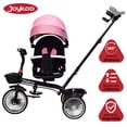 thumbnail image 3 of Carriola tipo Triciclo para Niños Asiento Giratorio 360 JOYKOO Reclinable Luz Sonido Rosa, 3 of 7