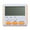 Orange, variant on Digital Kitchen Timer with Strong Magnet Large LCD Display 24 Hour Clock & Alarm Count Up & Count Down for Kids Teachers