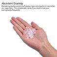 thumbnail image 4 of Earring Backs, 50pack Silicone Earring Backs for Studs, Soft Earring Backs for Fish Hook Earring Hoops (Clear,8mm), 4 of 6