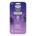 thumbnail image 1 of Máquina para afeitar Schick Quattro You violetas exóticas 4 pzas, 1 of 4