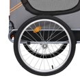 thumbnail image 3 of vidaXL Pet Bike Trailer Orange and Grey, 3 of 5