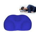 thumbnail image 2 of fastboy 3D Neck Support Pillow Neck Pressure Relief Headrest Foam Cushion with Washable Pillowcase, Sapphire, 2 of 6
