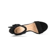 thumbnail image 4 of BLISSFUL STEP Women's Block Heels Zipper Buckle Ankle Strap Sandals Black 6, 4 of 8