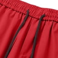 thumbnail image 3 of FRSASU Men's Leisure Cargo Pants Relaxed Fit Outdoor Hiking Camping Fishing & Construction Sports Work Trendy Trousers Red, 3 of 9