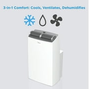 Restored Midea Duo 12,000 BTU Portable Air Conditioner, Inverter, 3-In-1 Ventilate, Dehumidifier, Cool, Wi-Fi and Alexa, White