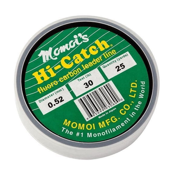 Momoi HI-CATCH Flourocarbon 25yards 60# Fluorocarbon Leader