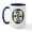 White/Navy Inside, variant on CafePress - MIMBRES CHECKERED GOATS BOWL DESIGN Large Mug - 15 oz Ceramic Large White Nolvety Mug