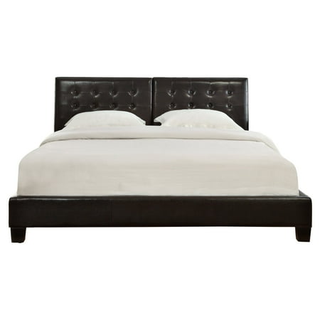 Chocolate Platform Bed - Modus Ledge Upholstered Platform Bed