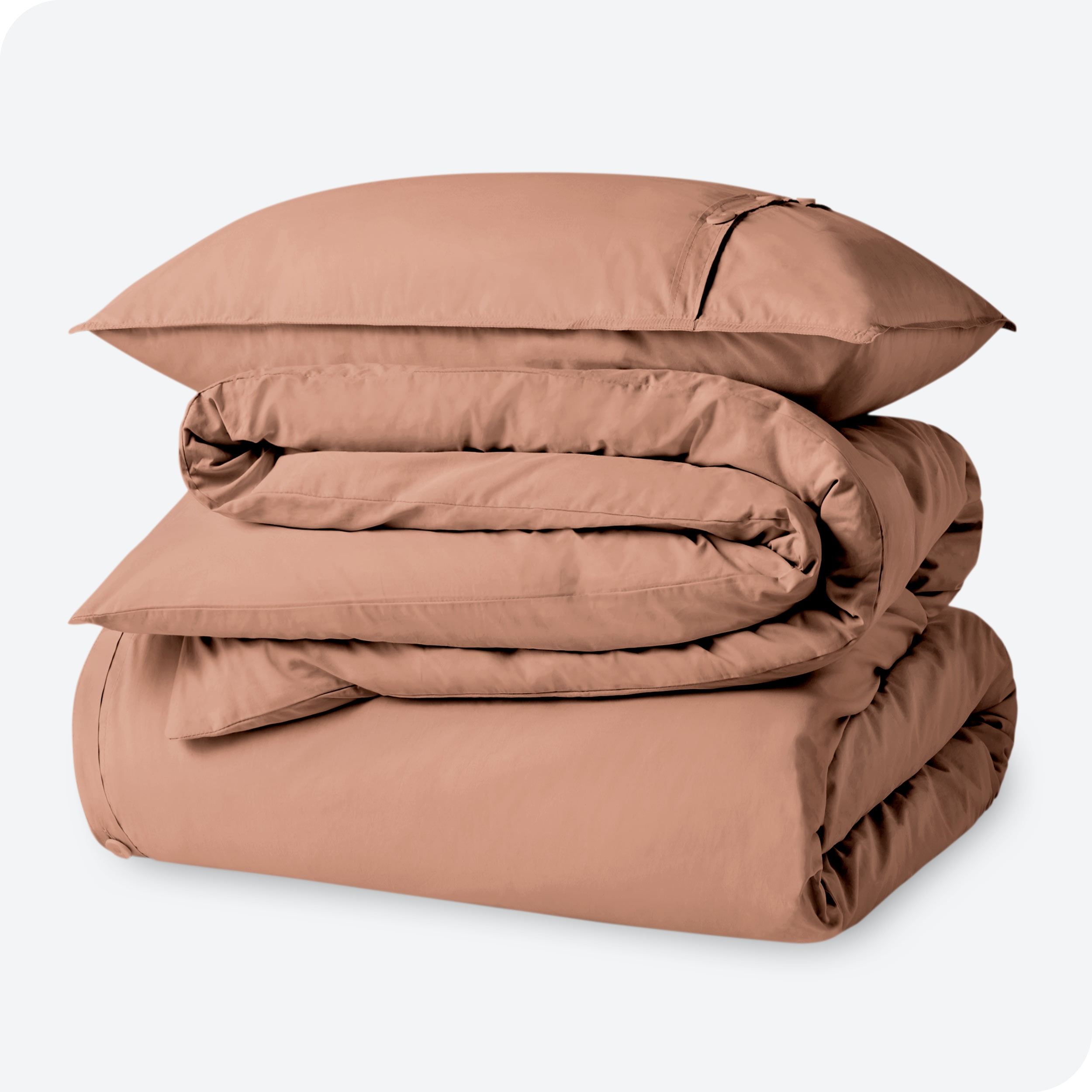 Bare Home Organic Cotton Duvet Cover Set, 300 Thread Count, Percale