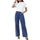 thumbnail image 2 of Camiseta Casual INSPIRE CHIC para Mujeres de Manga Corta Cuello Redondo Ligera y Elástica Blusa de Verano XL Blanca, 2 of 6