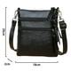 thumbnail image 2 of Bolsos cruzados para mujer, pequeños bolsos cruzados de cuero genuino para mujer, bolsos cruzados de hombro con múltiples bolsillos con cremallera, 2 of 6