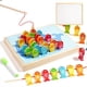thumbnail image 3 of Caja de juguetes de bloques de construcción multifuncional 9 en 1 para niños: rompecabezas interactivo educativo con emparejamiento de letras, números, pesca y pintura., 3 of 5