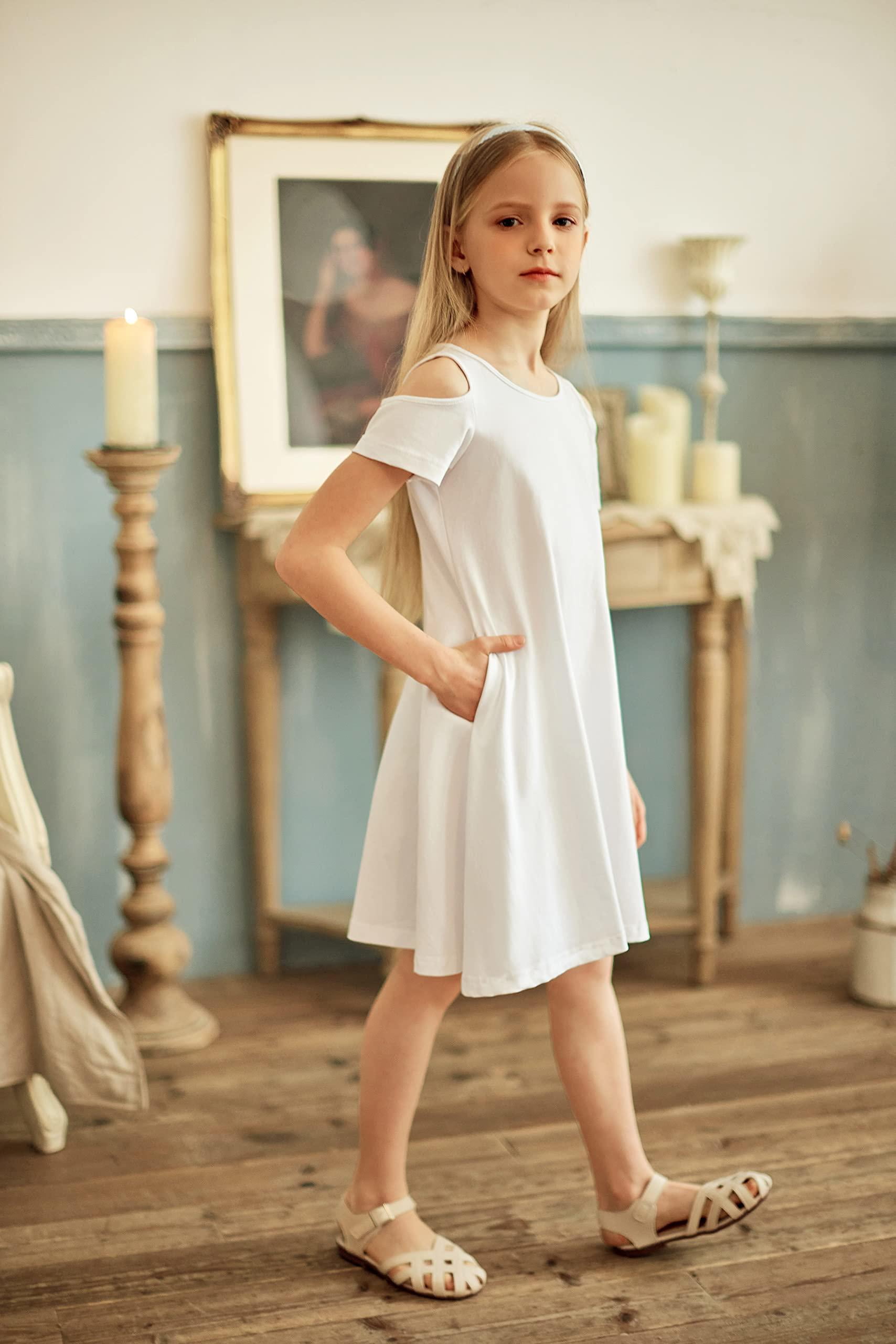 Short White Swing Dress