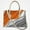 3034, variant on Ombre Orange Grey Cross Body Bags For Women Small Leather Female Handbags Fashion Top-Handle Totes