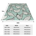 thumbnail image 5 of Bingfone Hand Drawn Chickens Print Flannel Fleece Blanket Throw Blanket For Bed,Sofa,Couch,Travel,Camping(80"X60"), 5 of 9