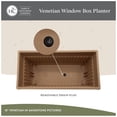 thumbnail image 3 of The HC Companies 24-Inch Venetian Window Planter Box with Drain Plug, Warm Gray, 3 of 8