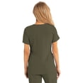 thumbnail image 2 of Barco Grey's Anatomy Signature GNT019 Women's Astra Three Pocket V-Neck Laced Sleeve Scrub Top Olive XL, 2 of 2