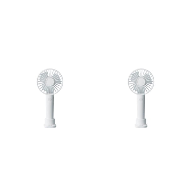 Bewildely Ventiladores portátiles Mini aire acondicionado de escritorio 3 velocidades Estudiantes Herramientas de refrigeración Refrigerador Blanco 2Conjunto