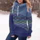 thumbnail image 3 of Gibobby Sudadera mujer, Sudadera con capucha para mujer, manga larga, forro polar, ropa de otoño(Azul,XG), 3 of 4