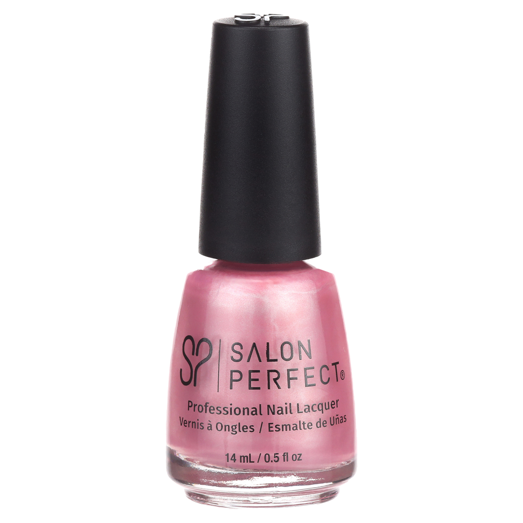 Salon Perfect Nail Polish, Pink Shimmer, Pearlie Pink 213, 0.5 fl oz