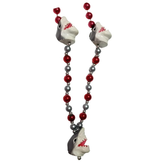 Shark Bite Mardi Gras Bead Necklace