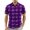 Purple, variant on IAJDKMEK Halloween Men's Polo Short Sleeve Shirt - Lightweight Button-Down Knit Shirt, Breathable Summer Shirt for Summer Daily, Golf Shirt & Costume Events,Black L