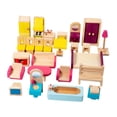 thumbnail image 4 of Juego de muebles en miniatura de madera de 26pcs de madera de muebles para niños Props de la vida de la vida de juguetes Juegos de roles Juegos Hobby, 4 of 9