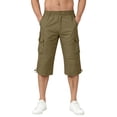 thumbnail image 6 of Cargo Shorts for Men Below Knee Stretch Waist Hiking Shorts Casual Quick Dry Workout Short with Multi-Pockets, XL, 6 of 6