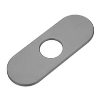6 Inch Escutcheon Hole Covers Stainless Steel Deck Plate, Grey