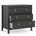 thumbnail image 3 of Madrid 3 Drawer Chest, Black Matte, 3 of 22