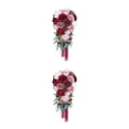 thumbnail image 4 of Maytalsory Wide Application Artificial Flower Realistic Appearance Low Maintenance Vintage wine red 2Set, 4 of 6