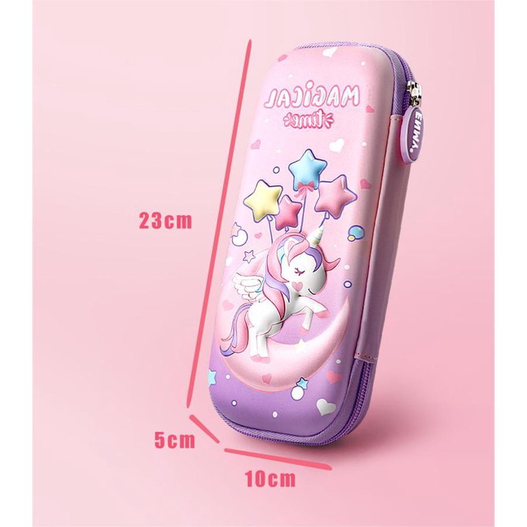 Unicorn D 3d Eva Unicorn Cute Pencil Case Cartoon Stationery Box Girls  Color Pencil Box Student Pen Case School Supplies Gifts Ipad Case